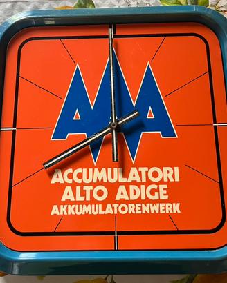 Orologio pubblicitario ACCUMULATORI ALTO ADIGE