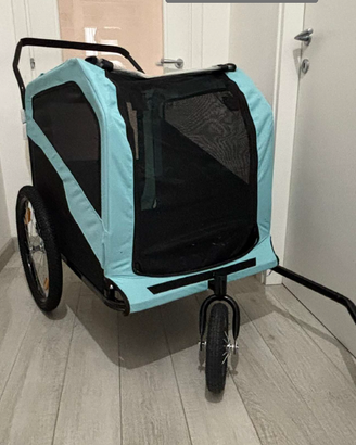 Passeggino-rimorchio bici per cani marca PawHut