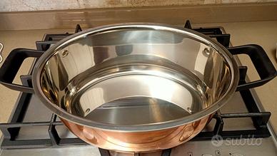 pentola ovale rame 
