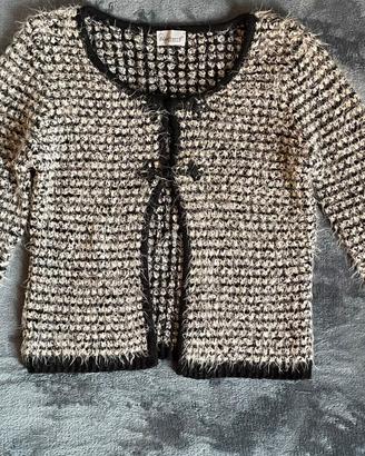 Blackberry Coprispalle Mohair Cardigan Nero S/M