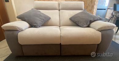 Divano relax 2 posti reclinabile motorizzato