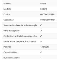 Grattugia elettrica ARIETE mod.445