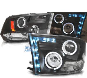 FARI PER DODGE RAM 09-11 LED OCCHI ANGELI NERI