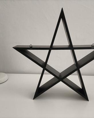 Mensola stella nera + drago scheletro