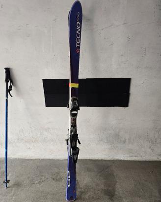 Sci Tecno Pro 150cm con attacchi - Anni 2000
