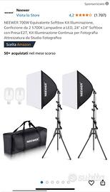 Neewer 7000w- set luci per studio fotografico -