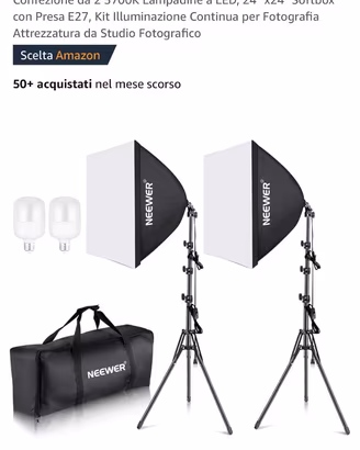 Neewer 7000w- set luci per studio fotografico -