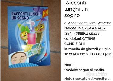 racconti lungo un sogno 9788864321448