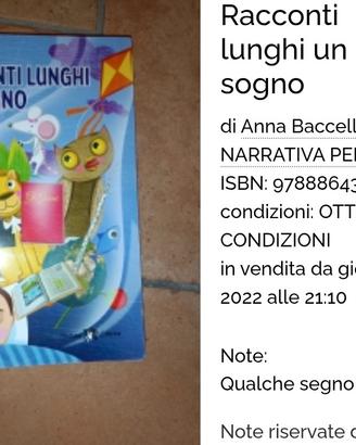 racconti lungo un sogno 9788864321448