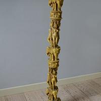 Colonne indiane anni'70 in finto avorio