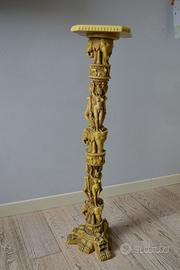 Colonne indiane anni'70 in finto avorio