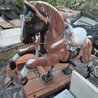 giostra giostre cavallo a gettoni  vintage