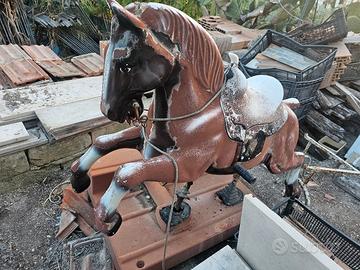 giostra giostre cavallo a gettoni  vintage