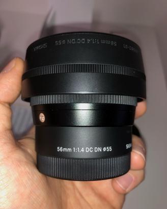 SIGMA 56mm f1.4 DC DN per Sony-E
