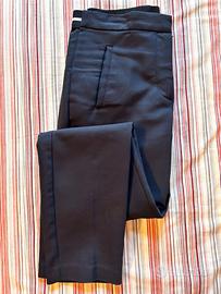 Pantaloni eleganti Zara Basic blu navy taglia S