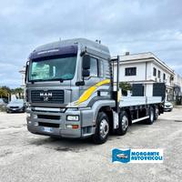 MAN TGA 35.440 4 assi 8x2 con pianale nuovo e ramp