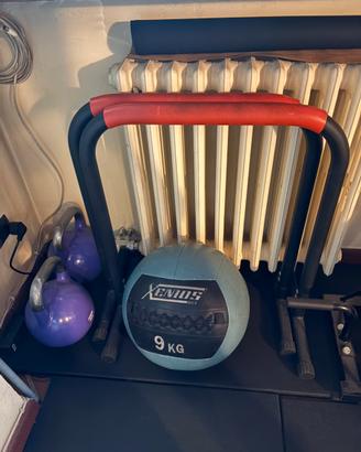 Kettleball wall ball parallele