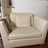 Poltrona Ikea beige tessuto