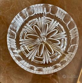 Piatto per salatini aperitivo in cristallo