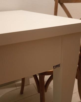 Tavolo frassinato bianco 80*140 allungabile
