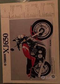 Depliant Yamaha XJ650 epoca