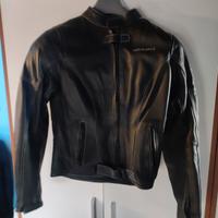 giacca pelle moto donna come nuova 