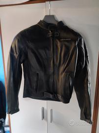giacca pelle moto donna come nuova 