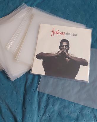 50 buste protezione vinile 45 giri