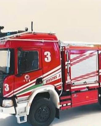 Modellino Scania vigili del fuoco