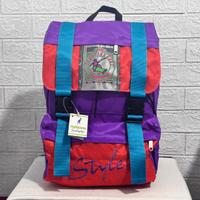 Zaino Marsupio Style Viola Vintage Made Italy