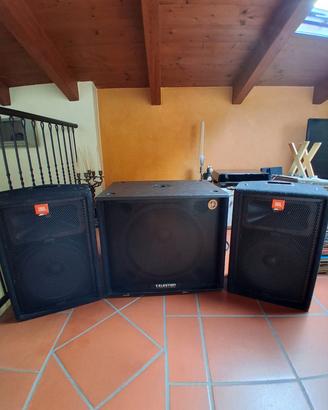 Sistema Audio Professionale completo
(JBL – KMT –