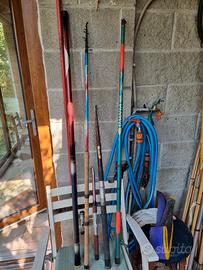 set di 6 canne da pesca