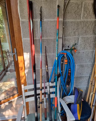 set di 6 canne da pesca