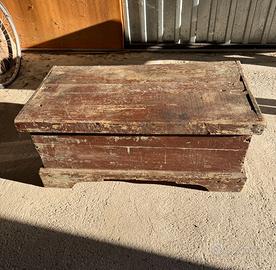 Baule in legno per restauro