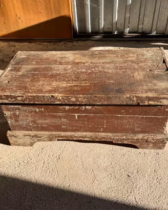 Baule in legno per restauro
