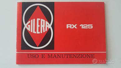 GILERA RX125 Libretto uso e manutenzione