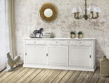 Credenza bianca tre ante scorrevoli