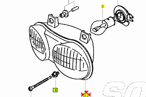 -Faro anteriore Yamaha BW'S Bump 4SBH43000000