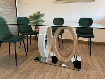 Tavolo vetro temperato