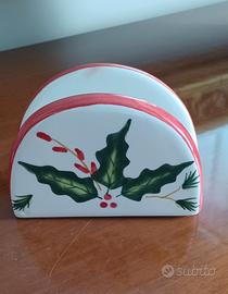 Portatovaglioli in ceramica/natalizio