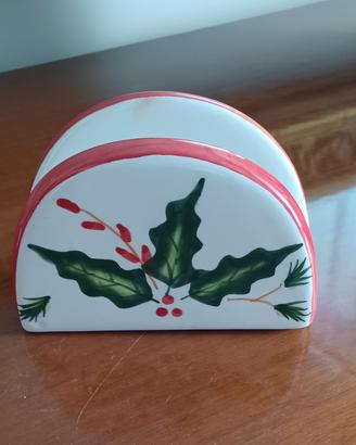 Portatovaglioli in ceramica/natalizio