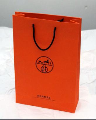BUSTA SHOPPER ORIGINALE HERMES cm 42H x28L x10prf