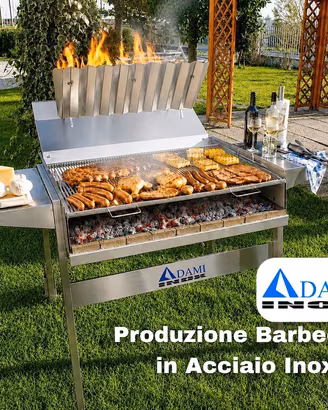 Barbecue a Legna e Carbonella in Acciaio Inox