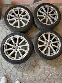 Cerchi audi a3 da 17 + 4 gomme goodyear eagle F1