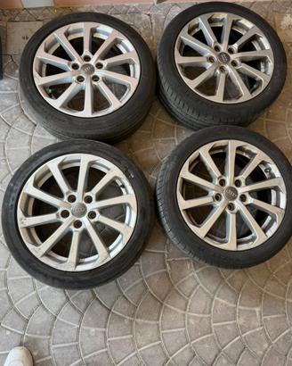 Cerchi audi a3 da 17 + 4 gomme goodyear eagle F1