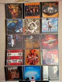 Lotto di 15 cd originali rock e metal in blocco