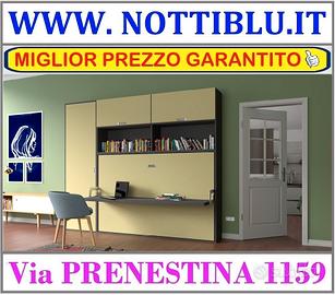 Letto a Scomparsa DESK 1p&1/2 MATERASSO OMAGGIO