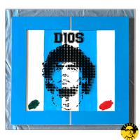 QUADRO MARADONA - D10S 100X100cm