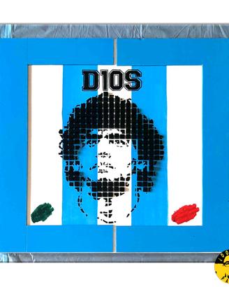 QUADRO MARADONA - D10S 100X100cm