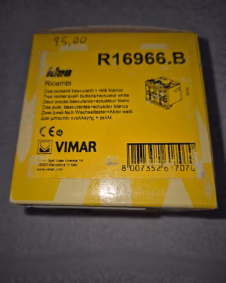 VIMAR R16966.B 2 pulsanti basculante + relè